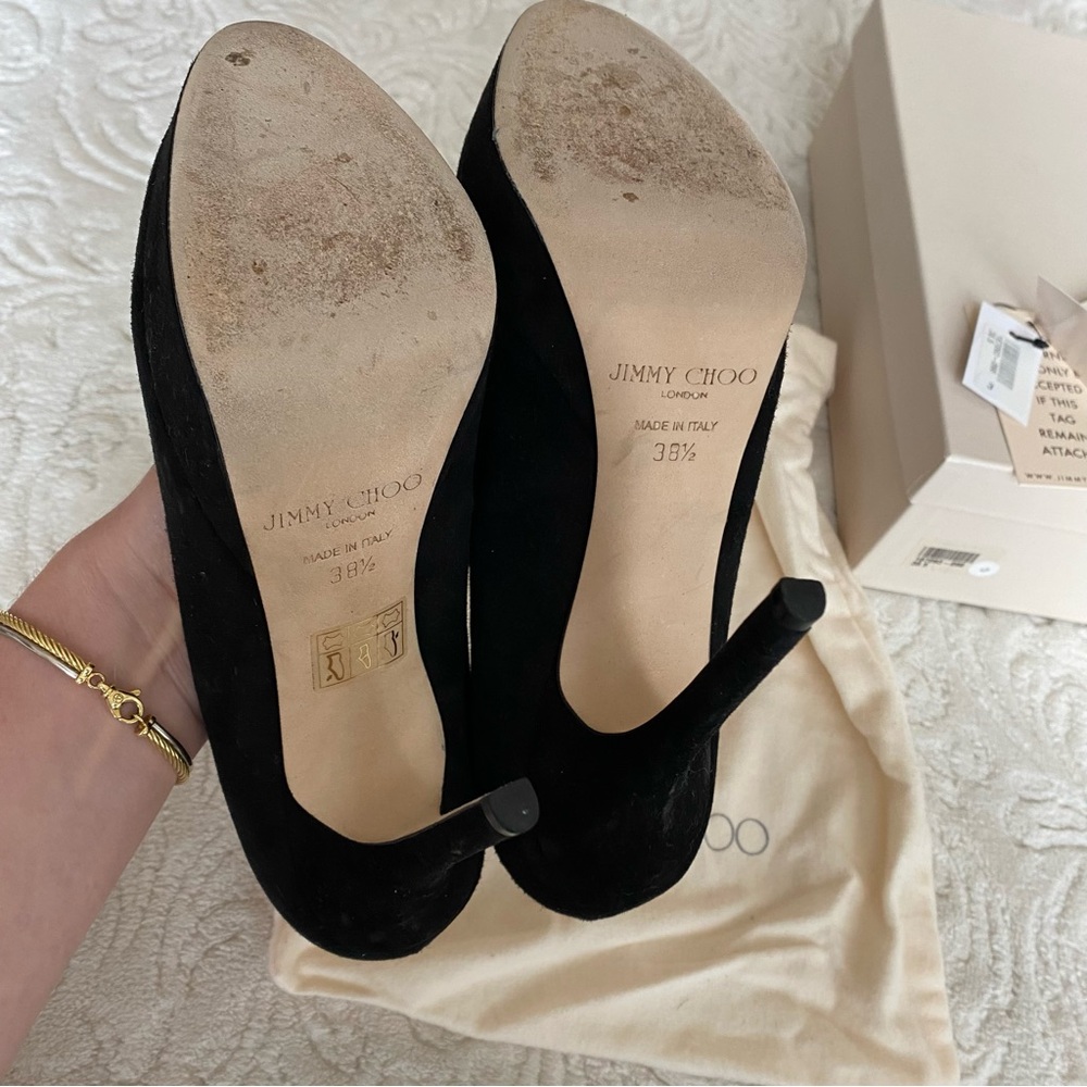 Jimmy Choo Cosmic 120 Suede Pumps - Picture 5 of 8